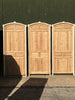 Puertas de madera recuperadas.