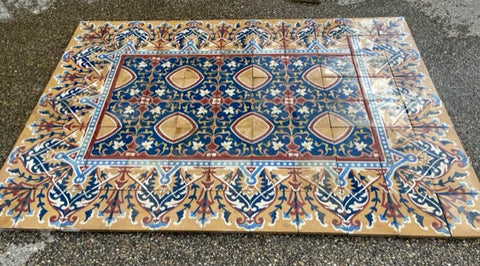 Alfombra baldosa hidráulica 1,60 x 2,20 metros