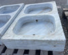 Lavabo mármol 2 senos 88 x 54 cm.