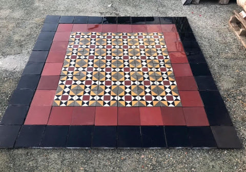 Alfombra baldosa hidráulica 2 x 2 metros